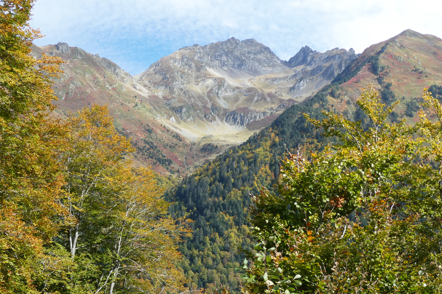 efterårslandskab i Pyrenæerne