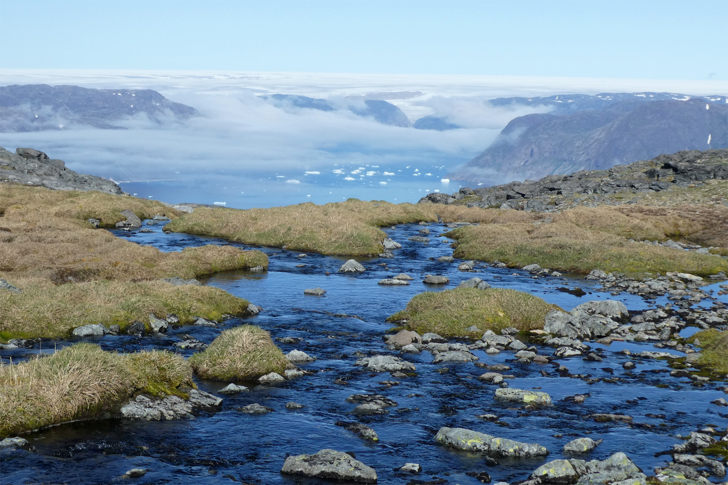 udsigt over Sermilik fjord