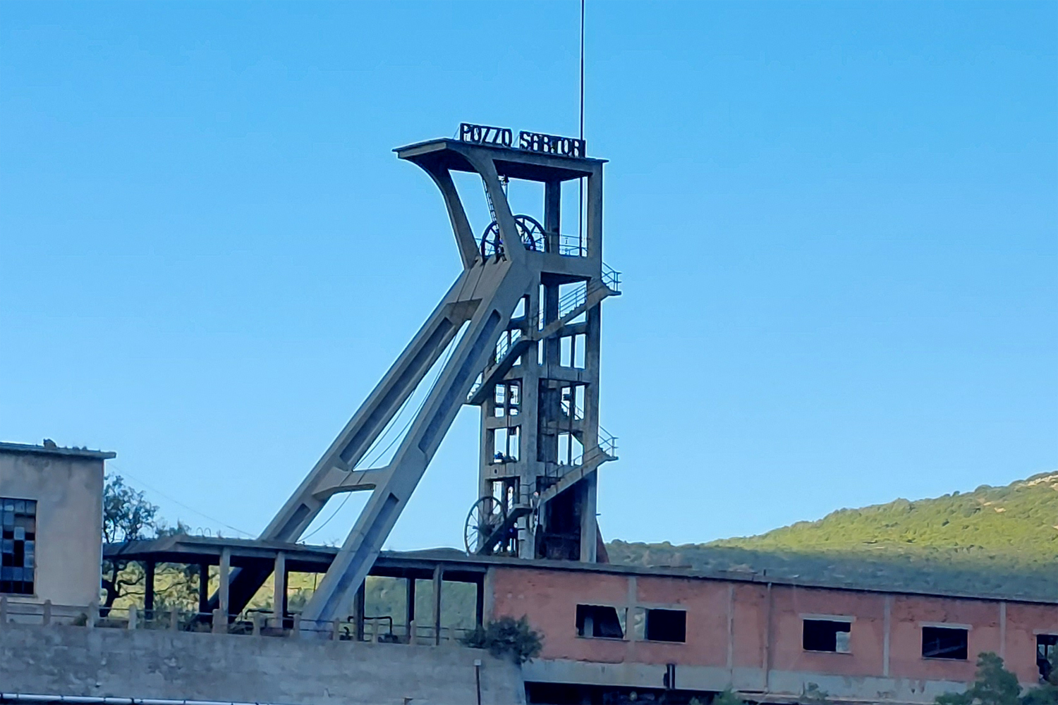 elevatortårn Montevecchio. Sardinien