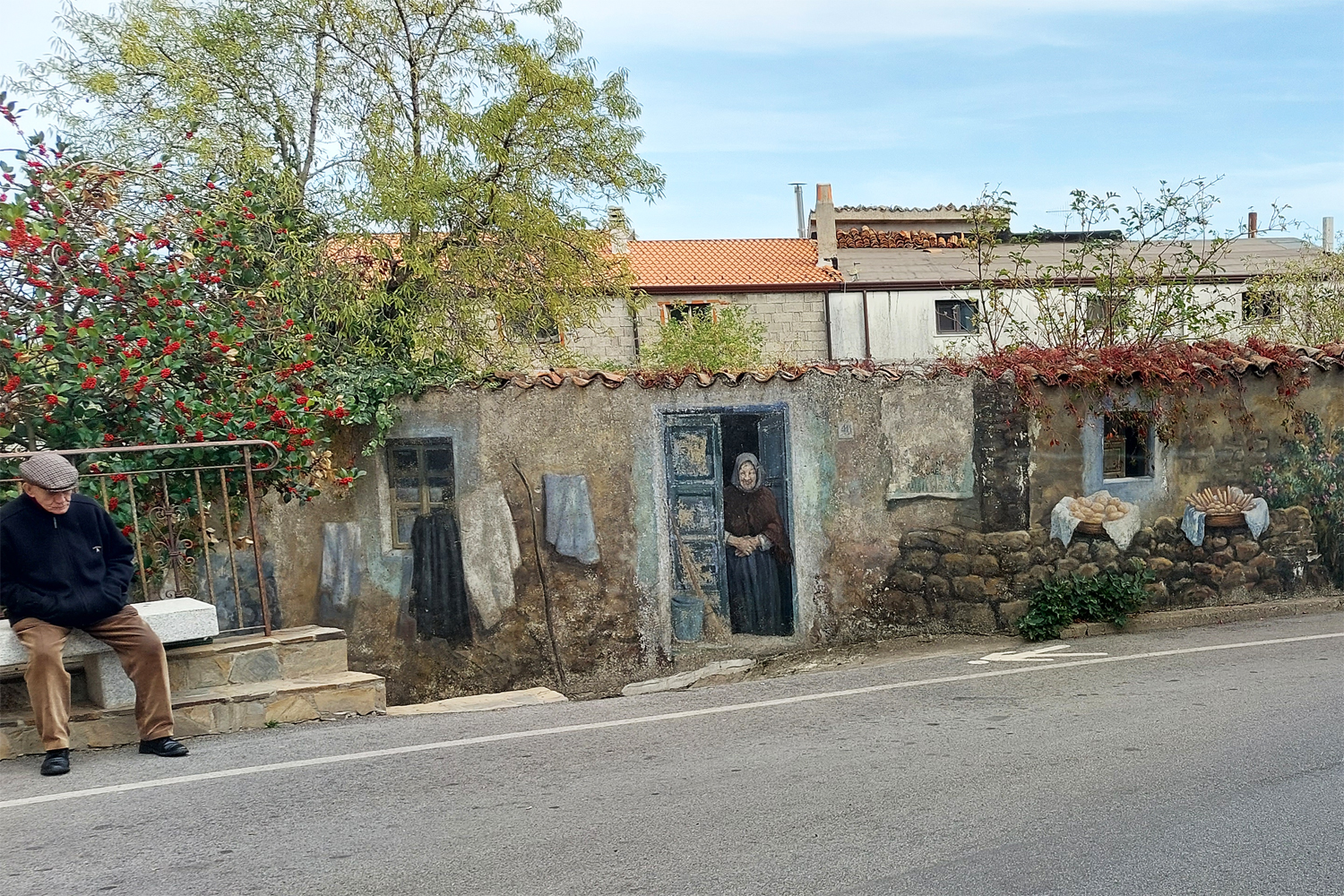 Landsbyen Fonni. Sardinien
