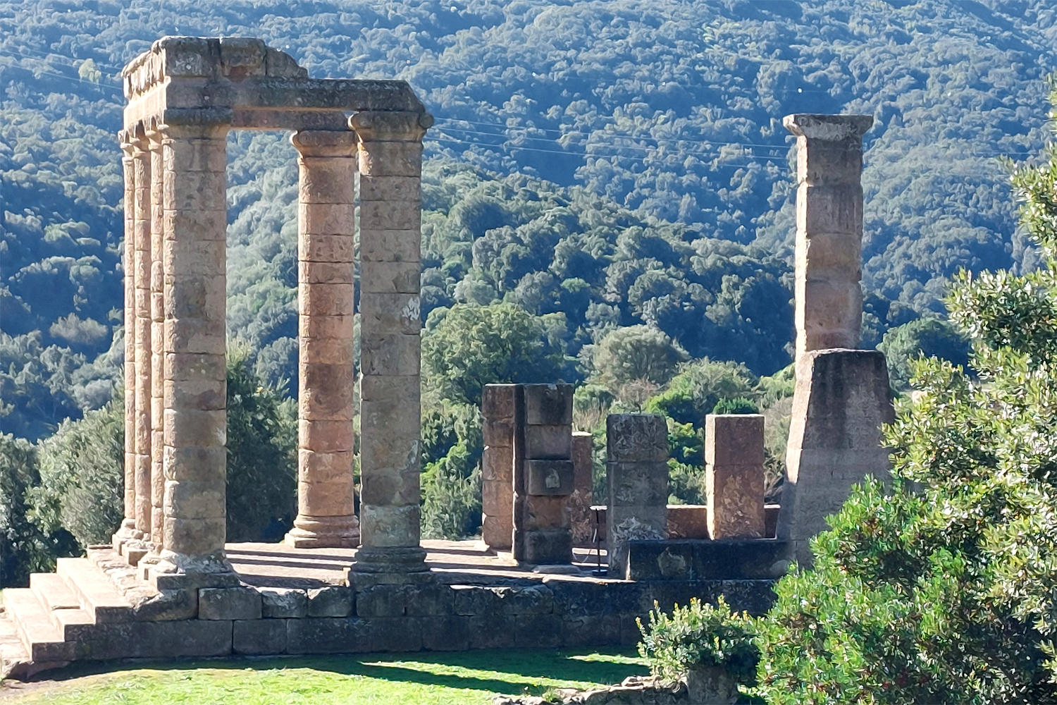 Ruin fra Romertiden på Sardinien