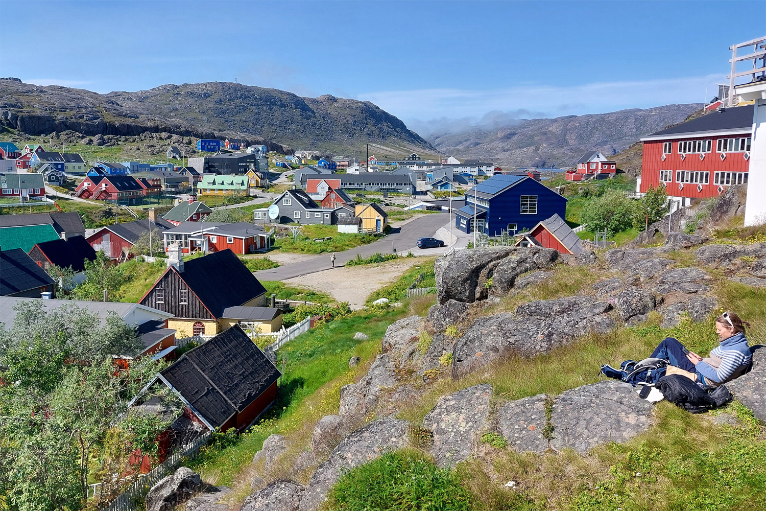 Qaqortoq en sommerdag